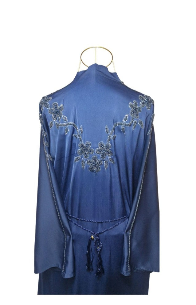 Nuha abaya blue