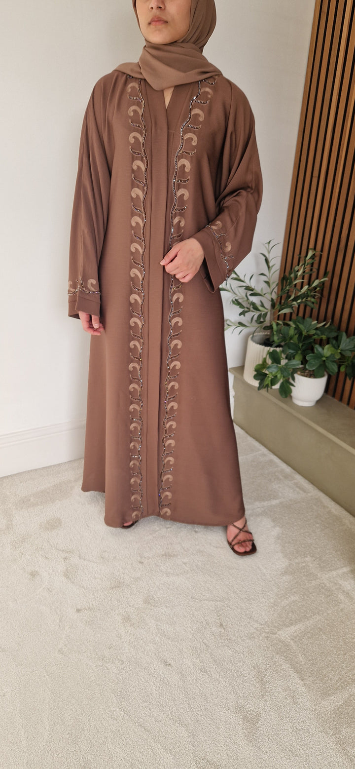 MAHNOOR ABAYA  BROWN