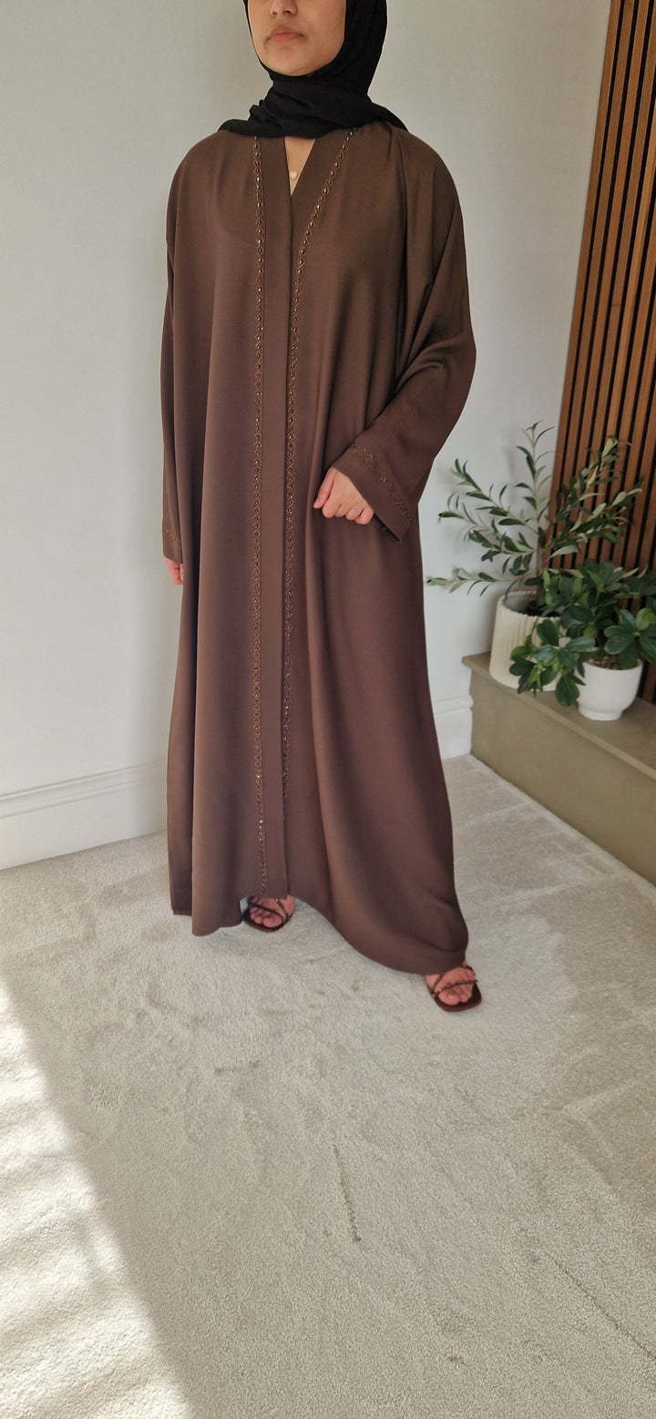 ZIMAL ABAYA BROWN