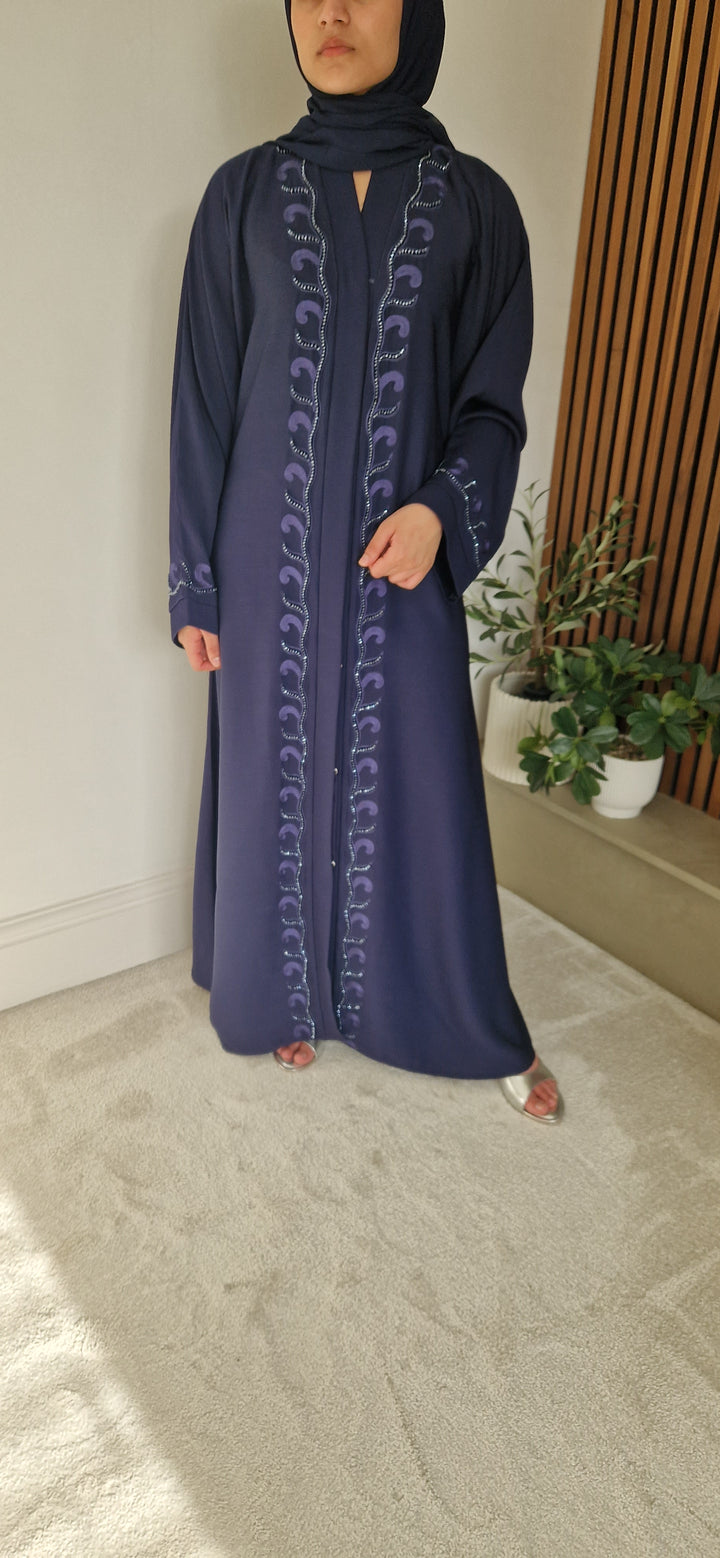 MAHNOOR ABAYA BLUE
