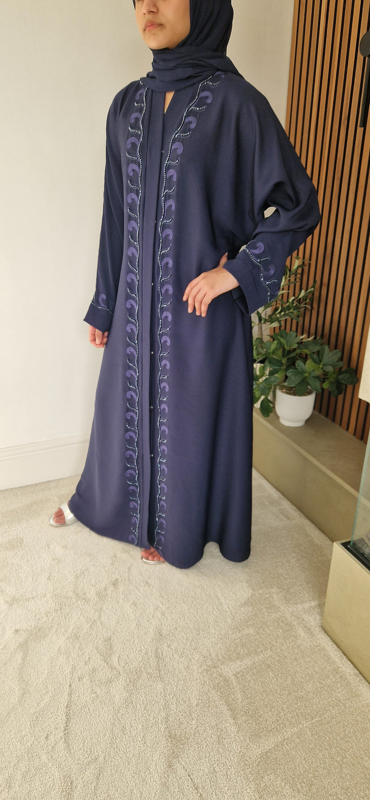 MAHNOOR ABAYA BLUE