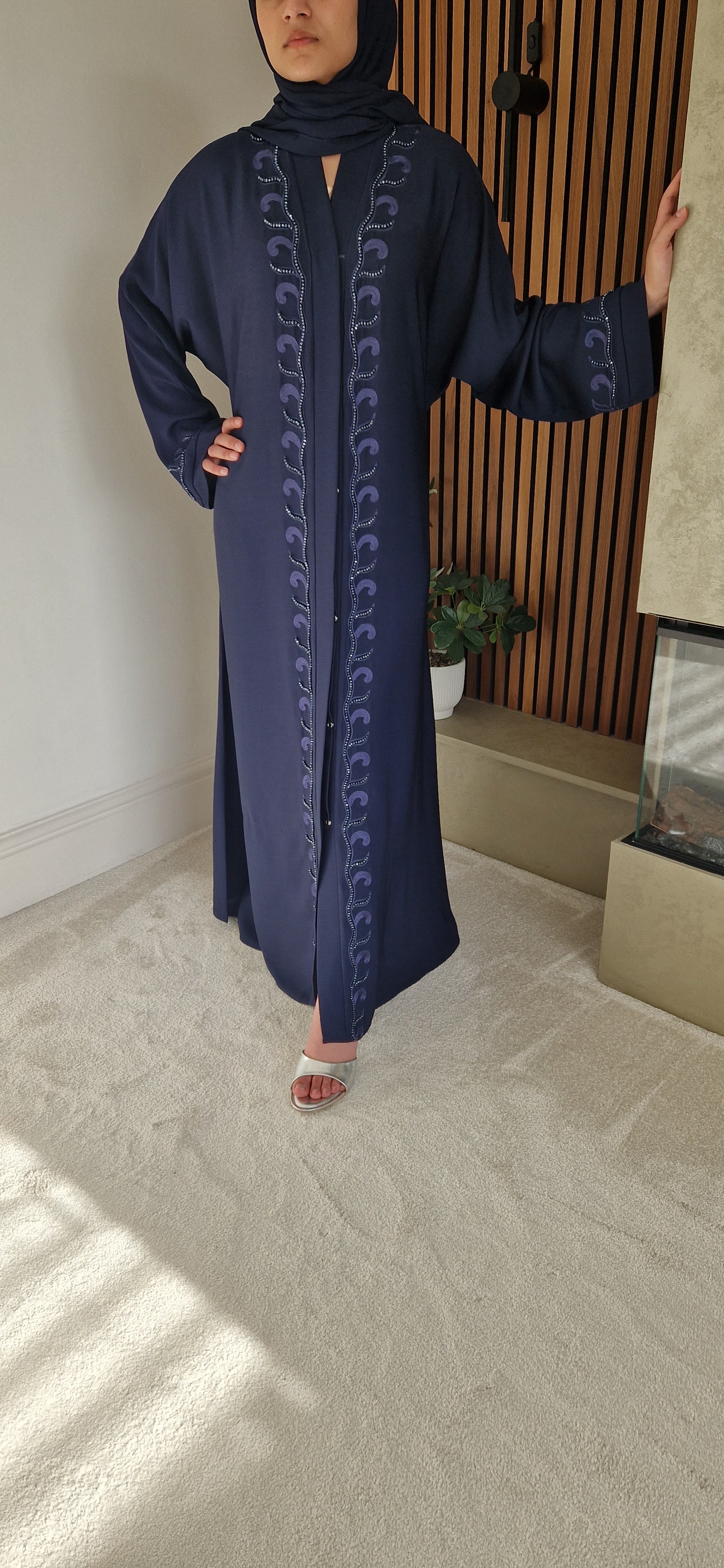 MAHNOOR ABAYA BLUE