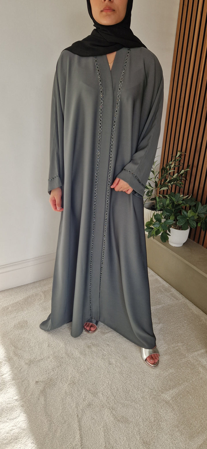 ZIMAL ABAYA GREY