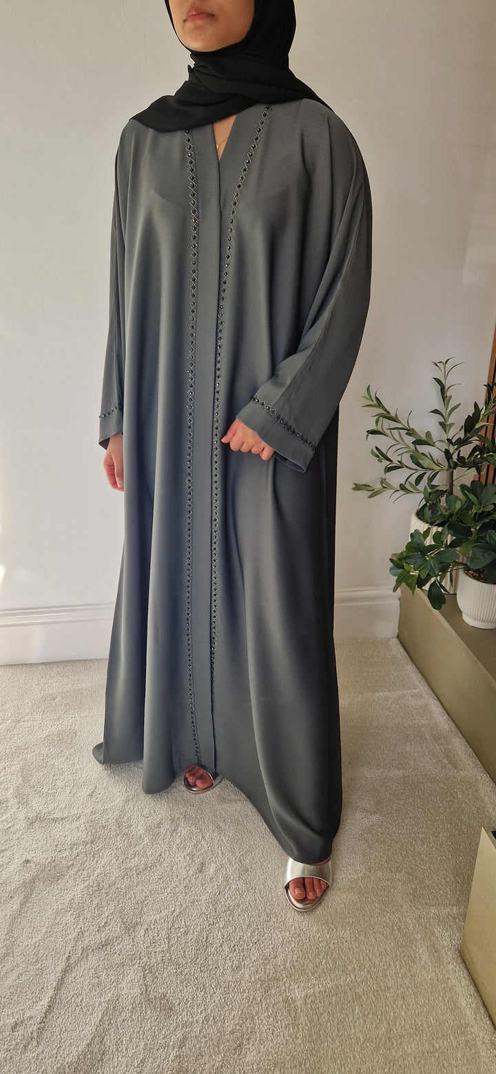 ZIMAL ABAYA GREY