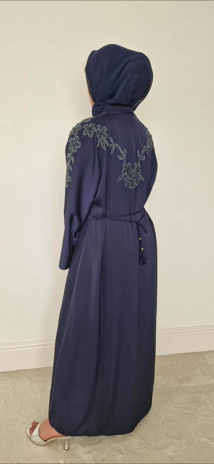 Nuha abaya blue